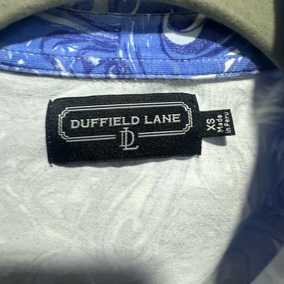 Duffield Lane Blue Swirl Shift Dress EUC - Picture 2 of 5